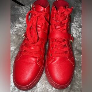 Aldo Red High-Top Sneakers